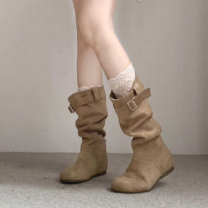XUJIA | Elevating Melarde Wrinkle Padded Long Boots