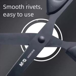 deli | M&G Black Blade Scissors 160/180mm Rust Proof Sharp Student Paper Cuttings Scissors Tailor Scissors Household Office Supplies