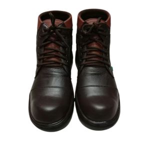 sepatu boot safety full kulit i model pakai tali