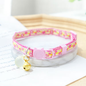 Cat Collar Ins Luminous Anti-Suffocation Dog Bell Collar Puppy Kitten Collar Necklace Pet Collar Cat Ornament