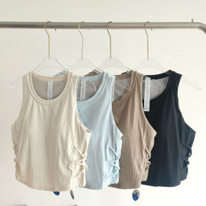 Womens One-Piece Sports Bra with Chest Pad Running Yoga Fitness Top Outdoor Wearable Breathable Quick Dry Ultra Elastic Nylon