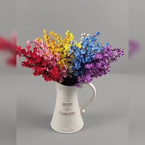 Gypsophila Artificial Flowers White Branch High Quality Baby Breath Fake Plant Brial Bouquet Home ValentineWedding Decor Spring
