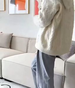 Italian style technology fabric sofa living room simple modern cream style small unit tofu block straight row bedroom Nordic sofa