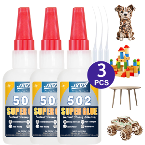1-3pcs 50g High quality 502Super-Strong Instant Glue Transparent without whitening 5-second quick-dry Applicable to TWood Chair Cabinet Wooden fence Rubber.