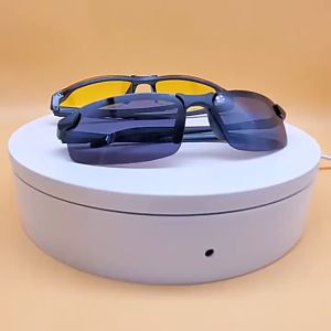 BunMo Men Sunglasses Outdoor Sport Anti Radiation Driving Day Night Dual-use Polarized Change Color Sunscreen Polarized Outdoor Sports Sunglasses