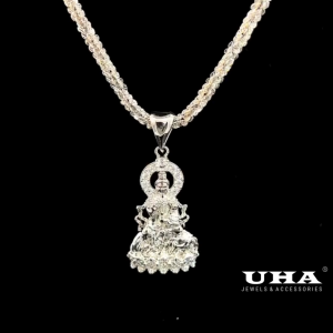 M1694 Mặt và dây chuyền nữ thiết kế hình PHẬT đính đá sáng lấp lánh UHA