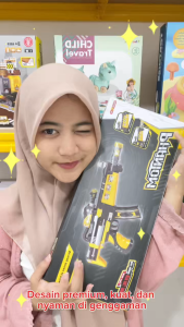 Mainan Anak PHANTOM OPEN FIRE COOL FIREARM BTC-3107 Mainan M16 Elektrik Lampu LED Suara Realistik