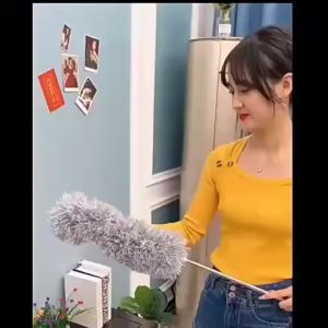 Chổi Quét Bụi Trần Nhà Cán Dài Có Thể Rút Gọn Đa Năng Chổi Lông Lau Trần Nhà Đầu Chổi Uốn Dẻo Linh Hoạt Dễ Vệ Sinh TIDO TIDO