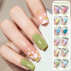 1-24pcs PSK Eurowind Holiday Series Gel Nail Polish Summer Vacation Small Clear Refreshing Cream Lemon Yellow Mustard Yellow Gel