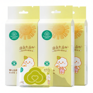 Purcotton | Baby Clean Wet Wipes Hand Mouth Bottom Mini Packs