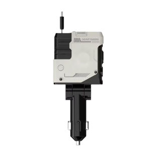 120W Car Charger 4-in-1 Retractable อะแดปเตอร์ไฟแช็ก USB Type C Fast CHARGING CABLE สําหรับ iPhone อุปกรณ์ Android