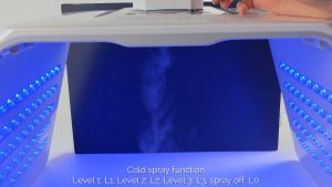 【Local delivery】Foreverlily Foldable Photon 7 Colors PDT LED Face Mask Machine Light Therapy Nano Spray Facial SPA Acne Wrinkle Removal Skin Care Beauty Tools