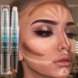 1pc Dual-ended Contour Stick Facial Foundation Concealer Waterproof Dark Circles Correcting Contour Concealer Korean Makeup