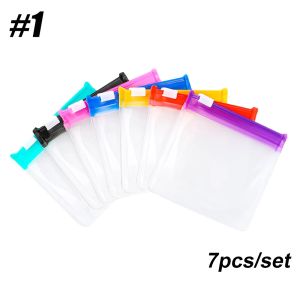 Pill Pouch Set7 Mini Zip Pill OrganizersLarge Reusable Travel Pill ContainerColor-Coded Medicine BagsOrganize Pills