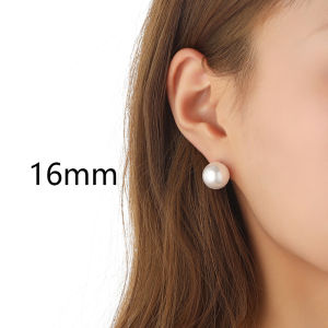 Mini Pearl Plastic Earrings Non-Metal Silicone Studs New Piercing Ear Jewelry Small Fashionable Allergy-Free Womens Hoops
