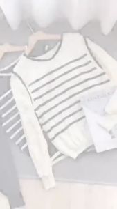 Febiola knite atasan wanita rajut lengan balon