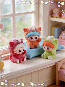 Cute flocked Pony blind box trendy toy blind box blind bag keychain desktop birthday gift