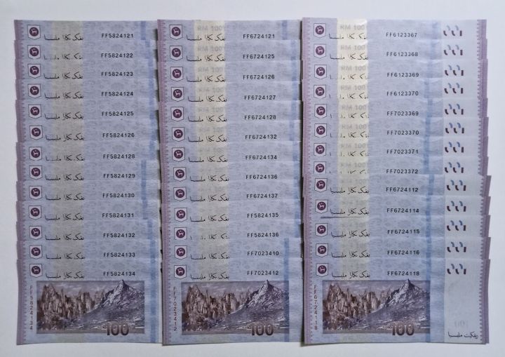 15th Series RM100 Paper Sign Abdul Rasheed 2024 Years UNCIRCULATED | Lazada