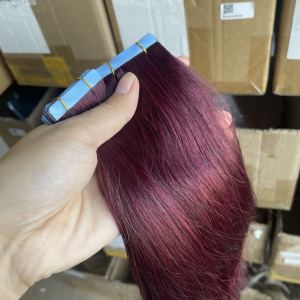 Tóc Nối Bằng Băng Keo Tóc Người Thật 20 Chiếc/gói Tóc Thẳng Tự Nhiên Remy Dài 12-20 Inch 30g Mỗi Mảnh Dễ Dàng Lắp Đặt