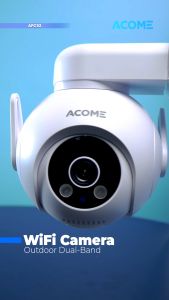 ACOME IoT APC52 Camera CCTV WiFi Outdoor IP65 Tahan Air Full HD 1620P/5MP Gambar lebih jernih Pengawasan Full Color Siang Malam Rotasi Dual Pan-Tilt Deteksi Gerak
