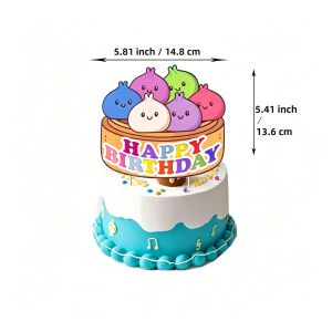 Potdemiel | Bánh Bao Hấp Dễ Thương Bánh Baozi Bộ Bóng Bay Trẻ Em Trang Trí Tiệc Sinh Nhật Cho Bé Bánh Trang Trí Nền Đồ Dùng Cho Bé Tắm