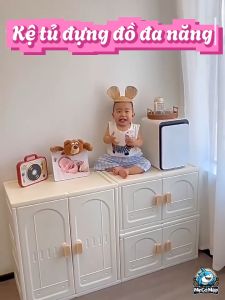 Kệ Tủ Đựng Đồ Đa Năng Có Ngăn Treo Quần Áo Tủ Để Đồ Gấp Gọn Decor Không Gian Siêu Xinh (Mẫu Mới 2025)