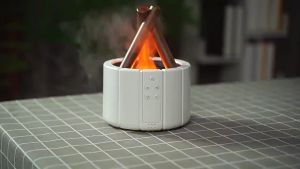Campfire humidifier flame Aromatherapy Diffuser Cold Mist Humidifier with 7 Colors for Home Office Aromatherapy Essential Oils Ultrasonic Air Humidifier