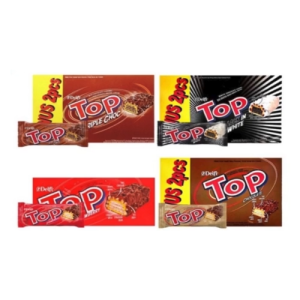 TOP DELFI WAFER COKLAT RICE CRISPY BOX ALL VARIAN- 1 BOX ISI 24 PCS X 9 GR