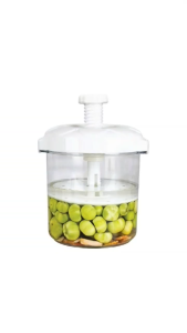 Hộp muối dưa cà thông minh 4.5L 6L nhựa VIỆT NHẬT - Núm xoay đĩa nén tự động - 6710/11