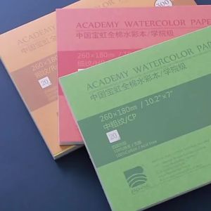 BAOHONG Watercolor Paper 300g 20 Sheets Cotton Pulp Fine Grain/Medium Thick Professional Illustration Sketch Book 5 "x7"/7 "x10" Cold Pressed Paper