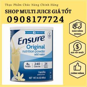 [ Chính Hãng ] Sữa bột Ensure Mỹ 400g - Sữa bột ensure mỹ