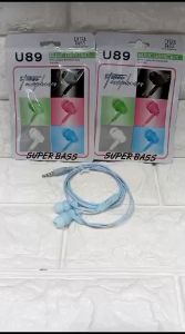 Handsfree Macaron + Mic U89/U38/U39/U59/U69/U95 Stereo Earphone Headset Music Extra Bass