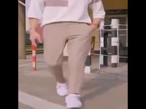 กางเกงสูทชาย กางเกงทรงเก้าส่วน ทรงบาง ทรงตรง ลำลองชาย หลวม ใช้งานได้หลากหลาย กางเกงสูท