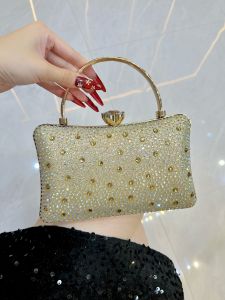 กระเป๋าคู่รัก MissingYou แฟชั่นปาร์ตี้คู่รักด้วยเพชร กระเป๋าสะพายข้างแบบมีซิปปิด กระเป๋าถือสำหรับงานวันเกิด