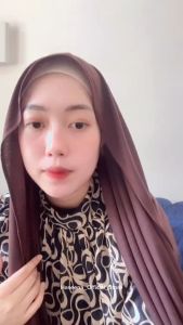 Haseena Hijab Pashmina Kaos Jenna Polos Flowy Jilbab Pasmina Rayon Basic Stretch Kerudung Jersey Kekinian Daily Casual