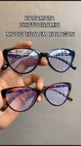 Kacamata Photocromic Fashion Wanita Cat Eye