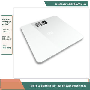 Cân Điện Tử Đo Cân Nặng Cơ Thể 0-180KG Độ Chính Xác Cao Sạc USB Pin Gia Dụng