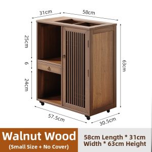 xiayan | New Chinese Walnut Wood Tea Art Table Writing Desk