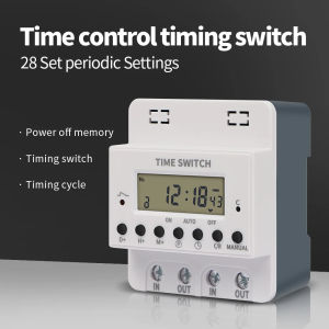 60A 220V Digital Electronic Timer Switch Weekly Programmable Timing Control Time Controller