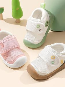 Slxzy Baby Shoes Boys Learning to Walk Summer Mesh Soft Bottom Shoes Girls Toddler Shoes Anti-Kick Anti-Slip Low Cut Casual Shoes