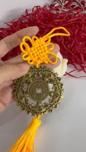 Dây treo xâu kết đồng tâm dây treo đồng xu ngũ phúc lâm môn phong thủy decor