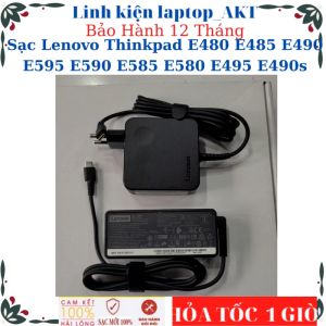 Sạc Laptop Lenovo Thinkpad E480 E485 E490 E595 E590 E585 E580 E495 E490s- Sạc Lenovo 20V-3.25A-65W Type C