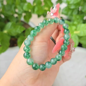 Q1956 Vòng Băng Ngọc Thủy Tảo 8li cho mệnh Mộc và Hoả - Phong Thuỷ TUDO