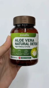Estalife Aloe Vera Natural Detox | Chia Seed | Constipation Lose Weight Slimming | 60 Capsules