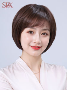 SIX | Natural Real Hair Wig for Middle-aged and Elderly Short Bob