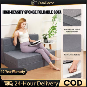 CASA High-density foam folding sofa single/double seat sturdy and non-slip removable protective cover comfortable to lie on even in small spaces.
