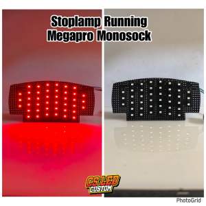Lampu Stoplamp Running Megapro Mono / Mp Mono / Megapro Monoshock 11 Mode Led Strip