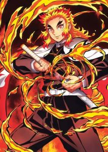 Bandai | Bộ Tranh Kim Cương 5D Kyojuro Rengoku Diệt Quỷ HD Anime Tranh Treo Tường Tranh Tường Trang Trí Chất Liệu Acrylic Nhiều Màu Sắc