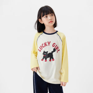 Áo thun cotton bé gái zosee tay dài siêu dễ thương