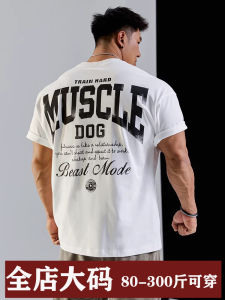 Áo Thun Nam Tay Ngắn Mùa Hè Thường Ngày in Họa Tiết Mỹ Dáng Rộng Thoải Mái Tập Luyện Thể Dục Áo Thun Cotton Cỡ Lớn